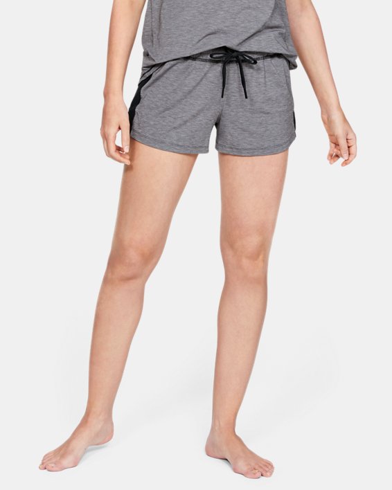 Women's UA RUSH™ Sleepwear Shorts, Black, pdpMainDesktop image number 0